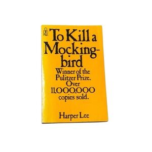 To Kill a Mockingbird by Harper Lee - Yellow Paperback Book Classic Literature